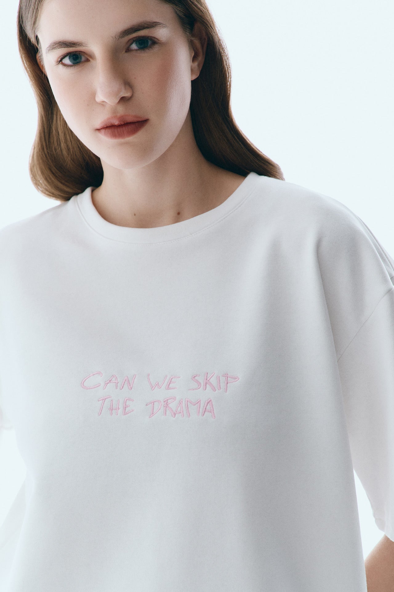 Oversize T-Shirt “Can we skip the drama?”